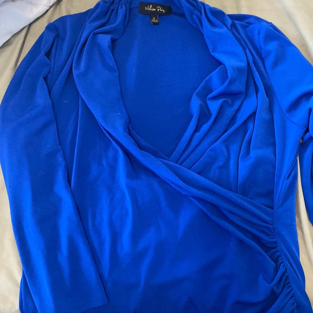 Blue Business Blouse